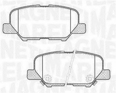 MAGNETI MARELLI 363916060678 -  Комплект тормозных колодок, дисковый тормоз